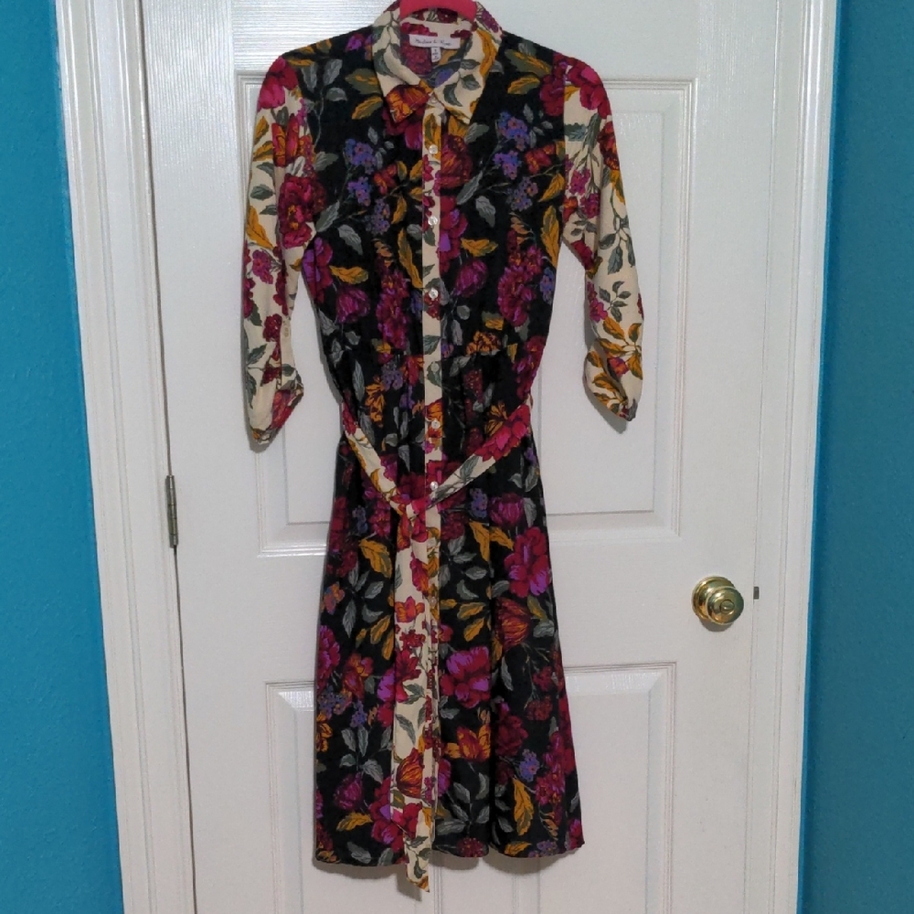 Floral Button-Up Dress